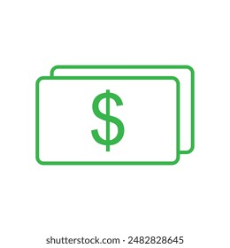 
dollar money icon vector illustration