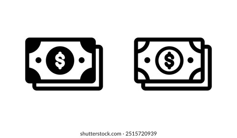 ícone de dinheiro em dólar vetor. ícone de sinal de dinheiro em dólar para site da web