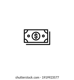 Dollar Money icon vector for web, computer and mobile app