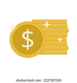 Dollar money illustration icon. Vector format design