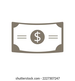 Dollar money illustration icon. Vector format design