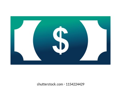 dollar money isolated icon