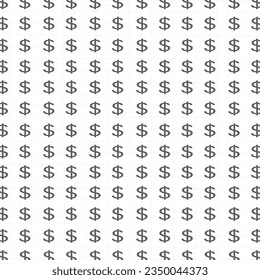 Dollar money pattern on grid background, Financial repeat pattern wallpaper.