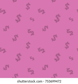 Dollar Money Seamless Currency Sign Pattern Background