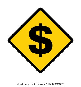 Dollar money symbol, business cash icon, save currency bank sign, vector illustration isolated background