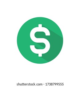 Dollar Money Symbol. Web Icon Logo Template Design Element.