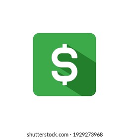 Dollar Money Symbol. Web Icon Logo Template Design Element.