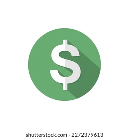 Dollar Money Symbol. Web Icon Logo Template Design Element.