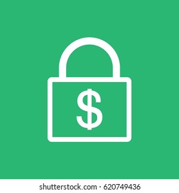 Dollar money vector flat icon stock design illustration