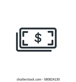 Dollar money vector icon