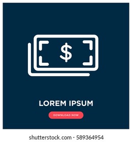 Dollar money vector icon