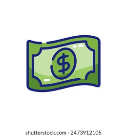 Dollar Money Vector Icon Illustration