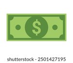 Dollar Money Vector Illustration. Dollar Bill note money. us dollar currency