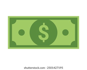 Dollar Money Vector Illustration. Dollar Bill note money. us dollar currency