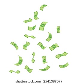 Dollar Money Vector Illustration. Dollar Bill note money. us dollar currency