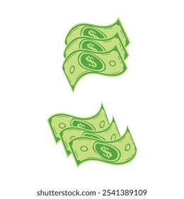 Dollar Money Vector Illustration. Dollar Bill note money. us dollar currency