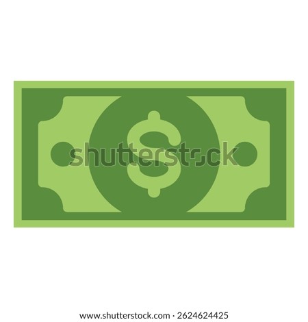 Dollar Money Vector Illustration. Dollar Bill note money. us dollar currency