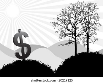 dollar on field