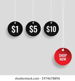 dollar one five and ten store banner