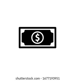 icono de paquete dólar, en fondo blanco - alta calidad