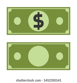Dollar paper currency with Dollar sign icon,vector.