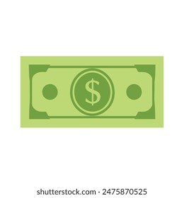 Icono de papel de dólar negro. el marketing de costos bancarios ganan diseño.