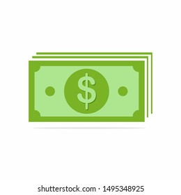 Dollar Paper Money Vector Icon