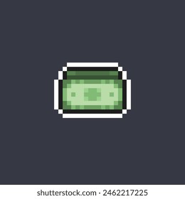 dollar paper in pixel art style