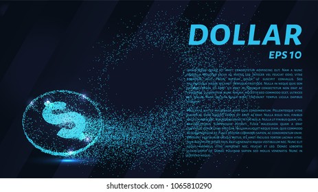 The dollar of the particles. The dollar consists of circles and points
