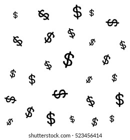 dollar pattern doodle