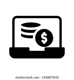 dollar pay vector glyph flat icon