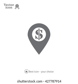dollar pin icon