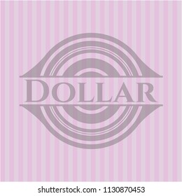 Dollar pink emblem