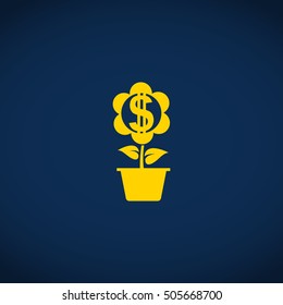dollar plant  icon 