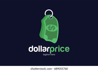 Dollar Price Logo Template Design Vector, Emblem, Design Concept, Creative Symbol, Icon