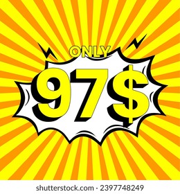 Dollar price tag icon, perfect promotional design solution! Price 1-100 dollars, ideal for your promotional projects. create creatives with our exclusive icons. increase the attractiveness of your ads
