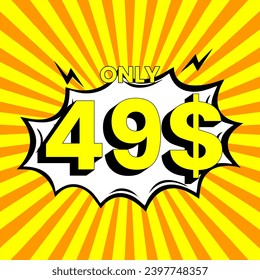 Dollar price tag icon, perfect promotional design solution! Price 1-100 dollars, ideal for your promotional projects. create creatives with our exclusive icons. increase the attractiveness of your ads