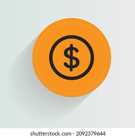 diseño vectorial de icono de protección en dólares