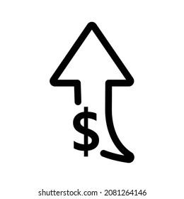 Dollar-Zinserhöhung Symbol für Dollar-Zeichen