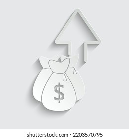 Dollar-Zinserhöhung Symbol für Dollar-Zeichen