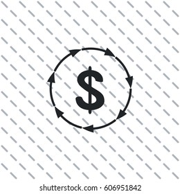 Dollar recycle icon