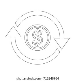 dollar refresh icon