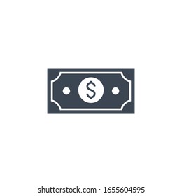 Dollar related vector glyph icon. Isolated on white background. Vector illustration.