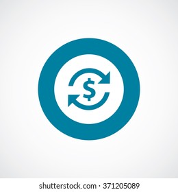 dollar reload icon, on white background