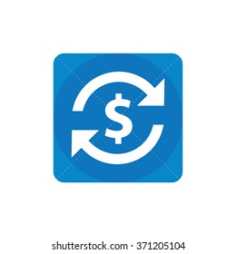 dollar reload icon, on white background