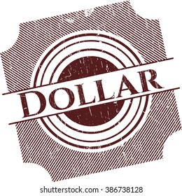 Dollargummi-Stempel mit Grunge-Textur