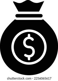 Dollar Sack Vector Icon which is suitable for commercial work and easily modify or edit it
