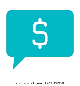 dollar sale bubble of money financial banking commerce and market theme Vector illustration