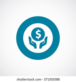 dollar save icon, on white background