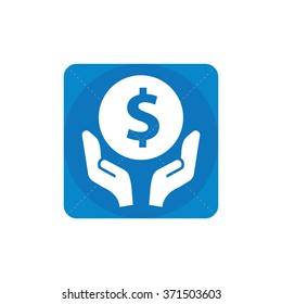 dollar save icon, on white background